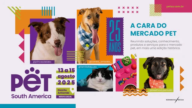 A maior feira pet da América Latina celebra 25 anos reunindo empresas, lançamentos e tendências do setor entre os dias 13 e 15 de agosto em São Paulo