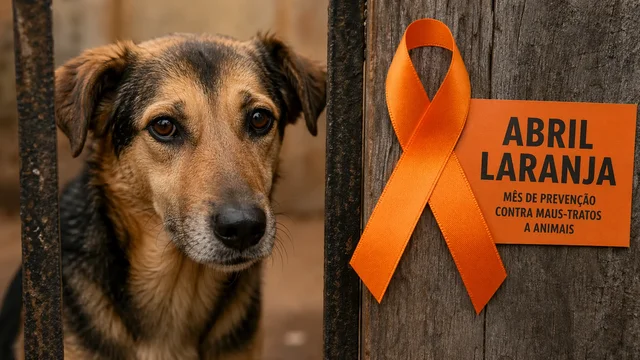 Abril Laranja mobiliza pa&iacute;s contra maus-tratos a animais