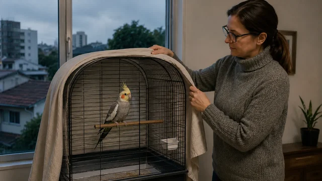 Cuidados com aves no frio: como proteger sem exageros em casa